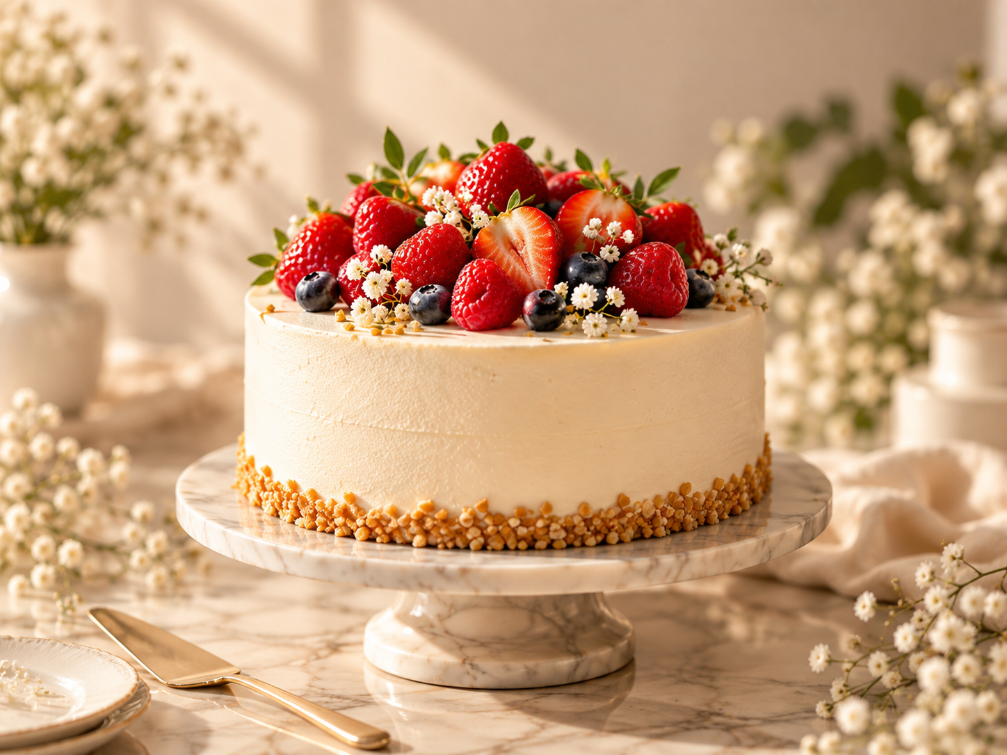 Gâteau aux fruits rouges
